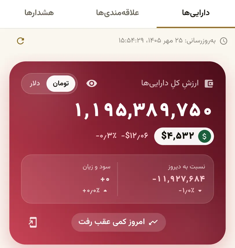 سبد دارایی، فقط زیرِ دستِ خودتان
