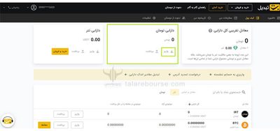 دارایی ها در صرافی تبدیل