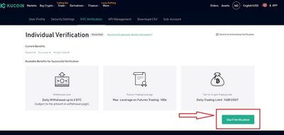 احراز هویت در صرافی kucoin