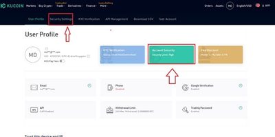 امنیت در صرافی kucoin