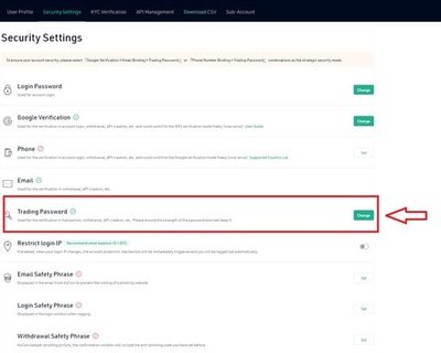 امنیت در صرافی کوکوین