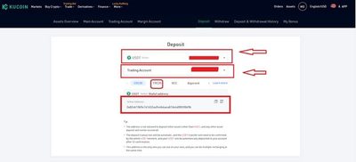 واریز و برداشت در صرافی کوکوین