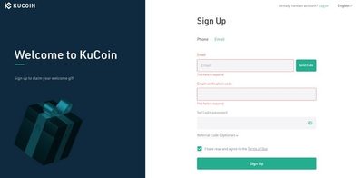 ثبت نام در صرافی کوکوین