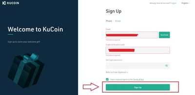 آموزش ثبت نام در صرافی کوکوین