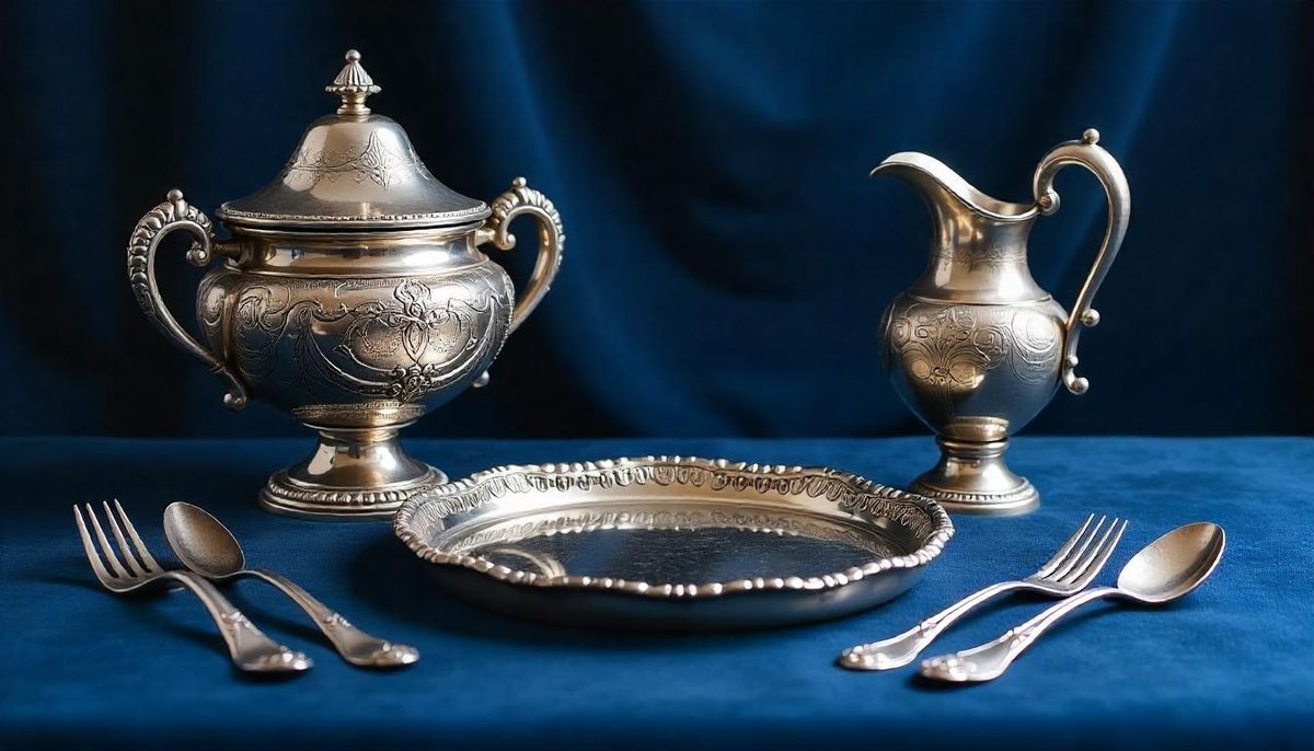 Collection-of-Old-Silver-Items