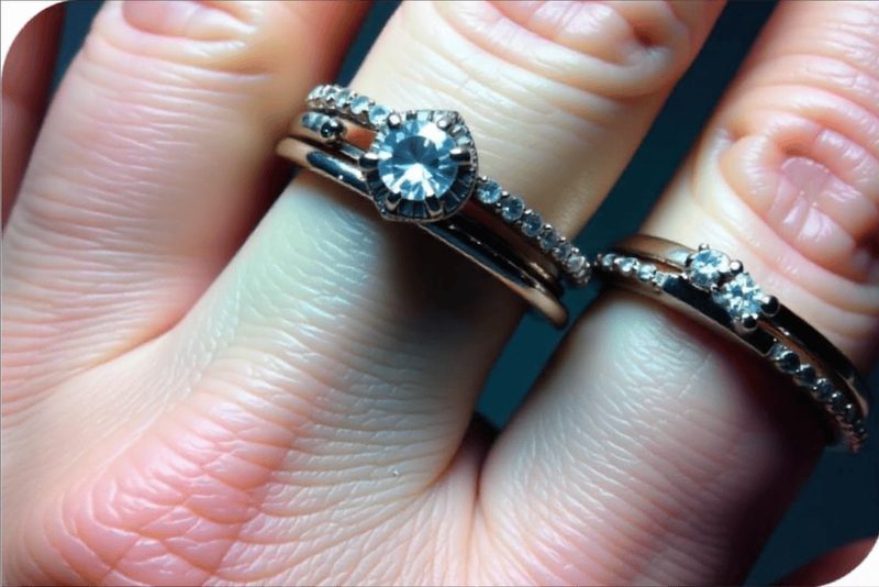Tarnished-Rings-with-Black-Marks-on-the-Fingers سیاه شدن نقره