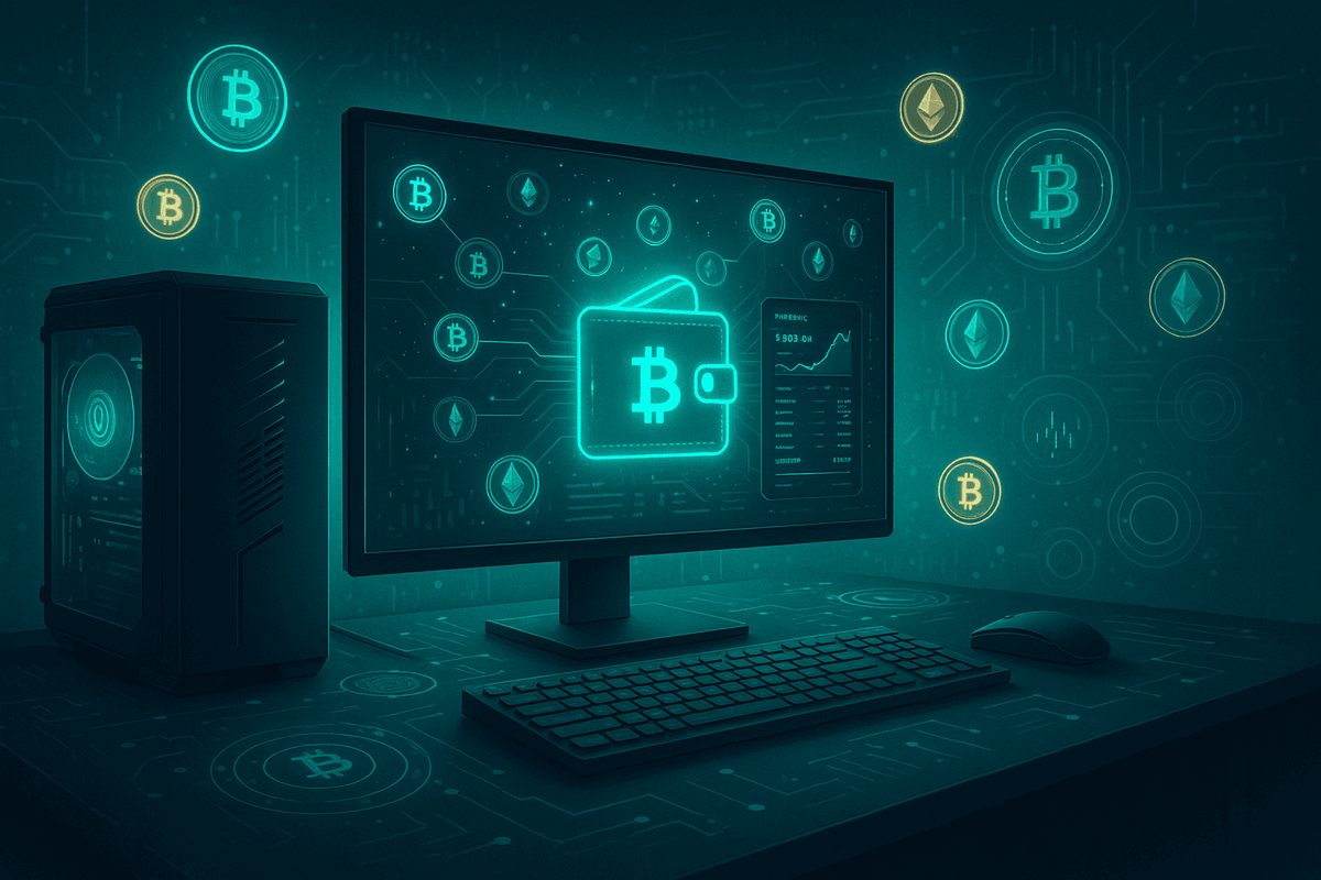 کیف پول نرم‌افزاری دسکتاپ (Desktop Wallet)