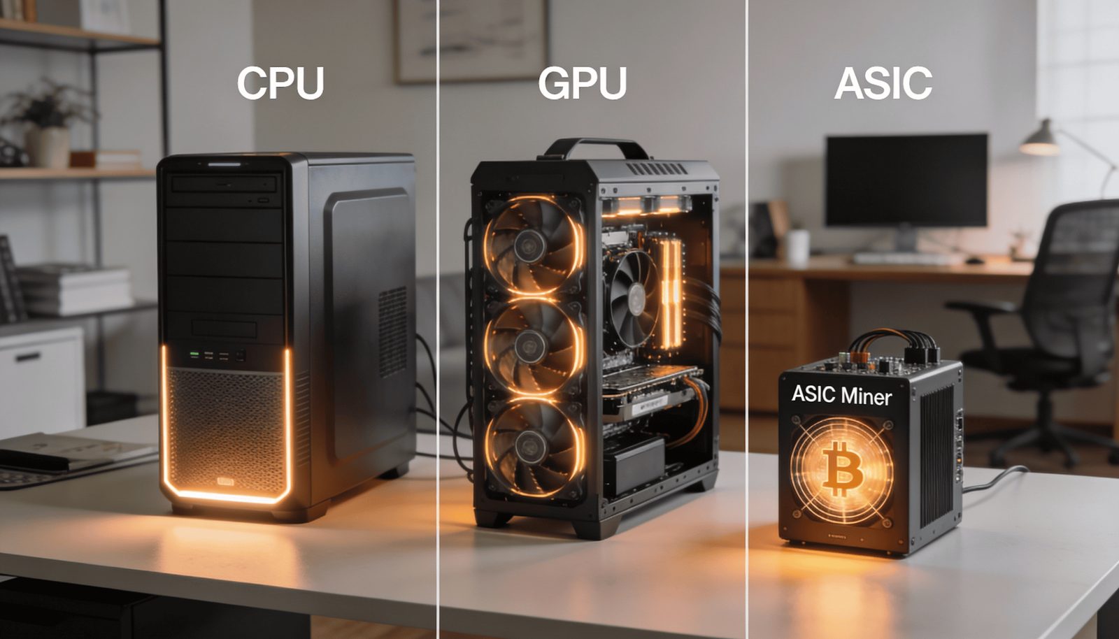 سختافزارهای ماینینگ خانگی: CPU، GPU یا ASIC؟ سختافزارهای ماینینگ خانگی: CPU، GPU یا ASIC؟