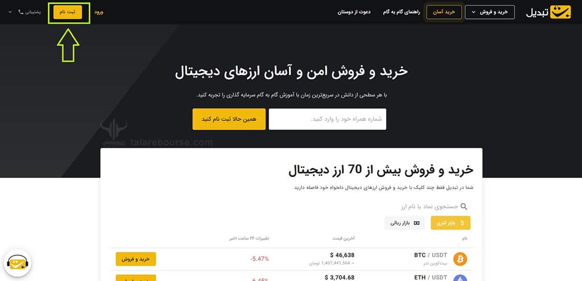 صرافی تبدیل