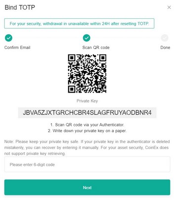 منیت در کوینکس coinex