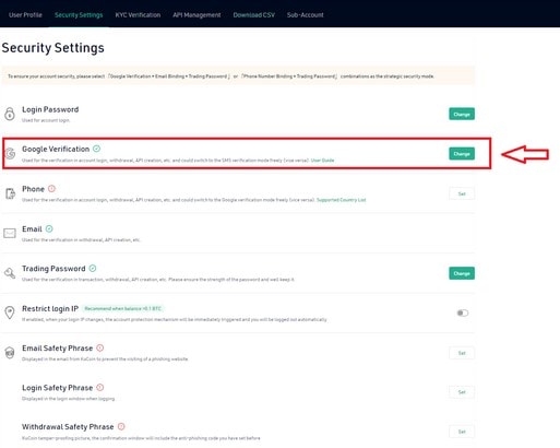 امنیت در صرافی کوکوین