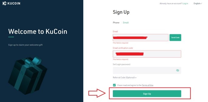 آموزش ثبت نام در صرافی کوکوین