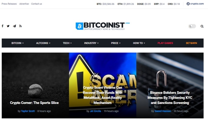 بیت کوینیست bitcoinist 