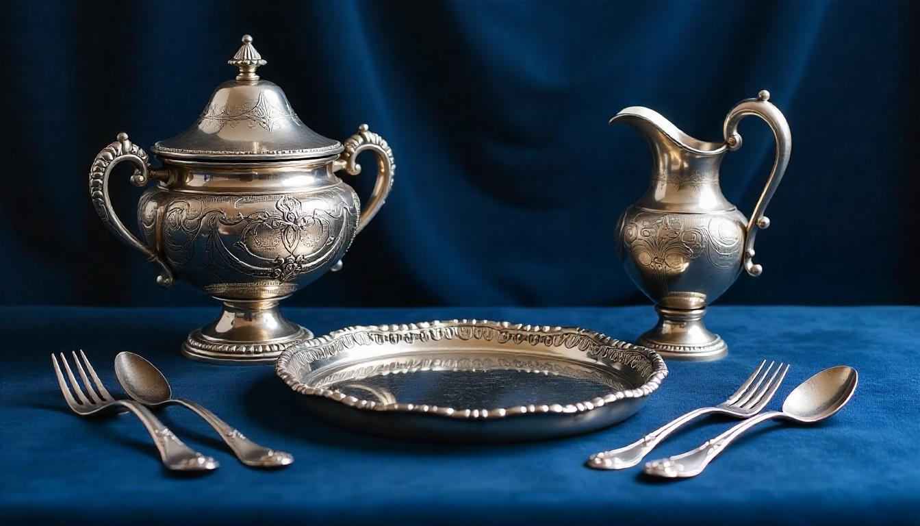 Collection-of-Old-Silver-Items